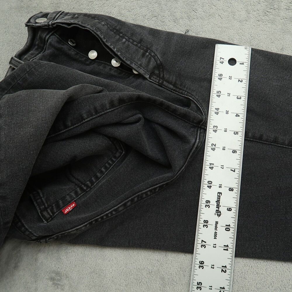 Levi's Jeans Women's Size 29 Gray High-Rise Ribcage Straight Ankle 24" Inseam - Picture 7 of 16